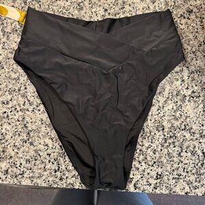 Aerie High-Waisted cross over Bikini Bottom